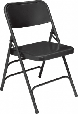 NPS 310 Black All Steel Folding Chair NPS 310 Black All Steel Folding Chair