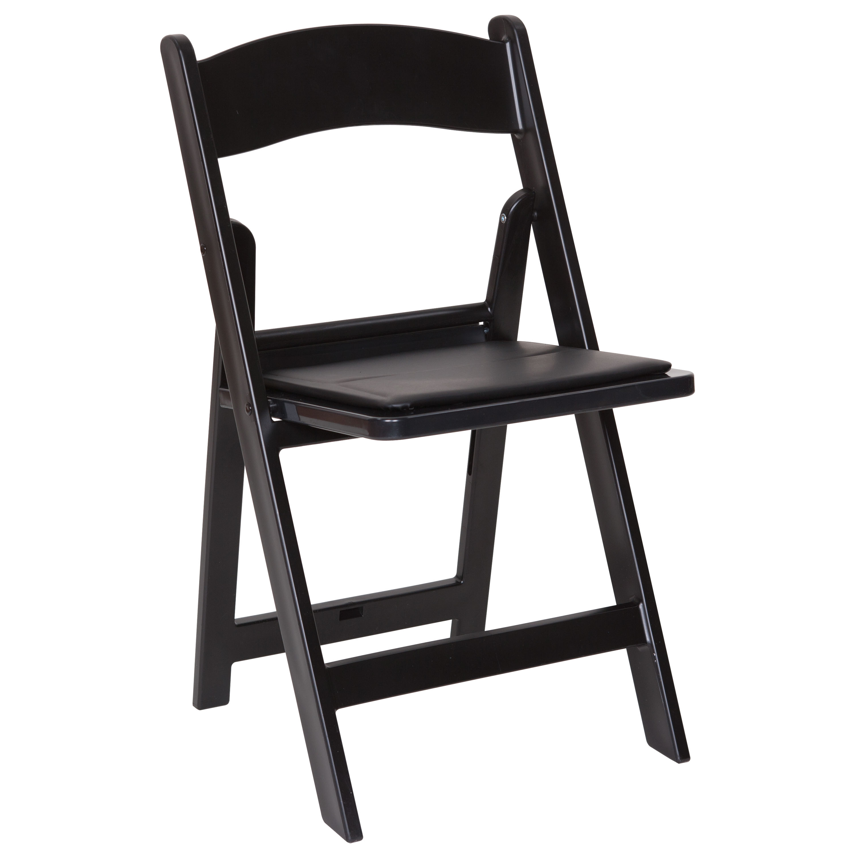 Black Resin Folding Chair
