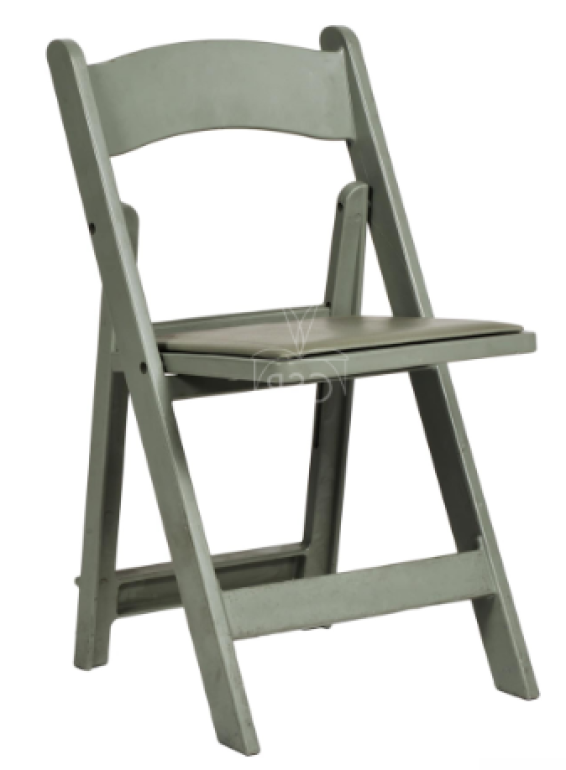 Grey Resin Folding Chair