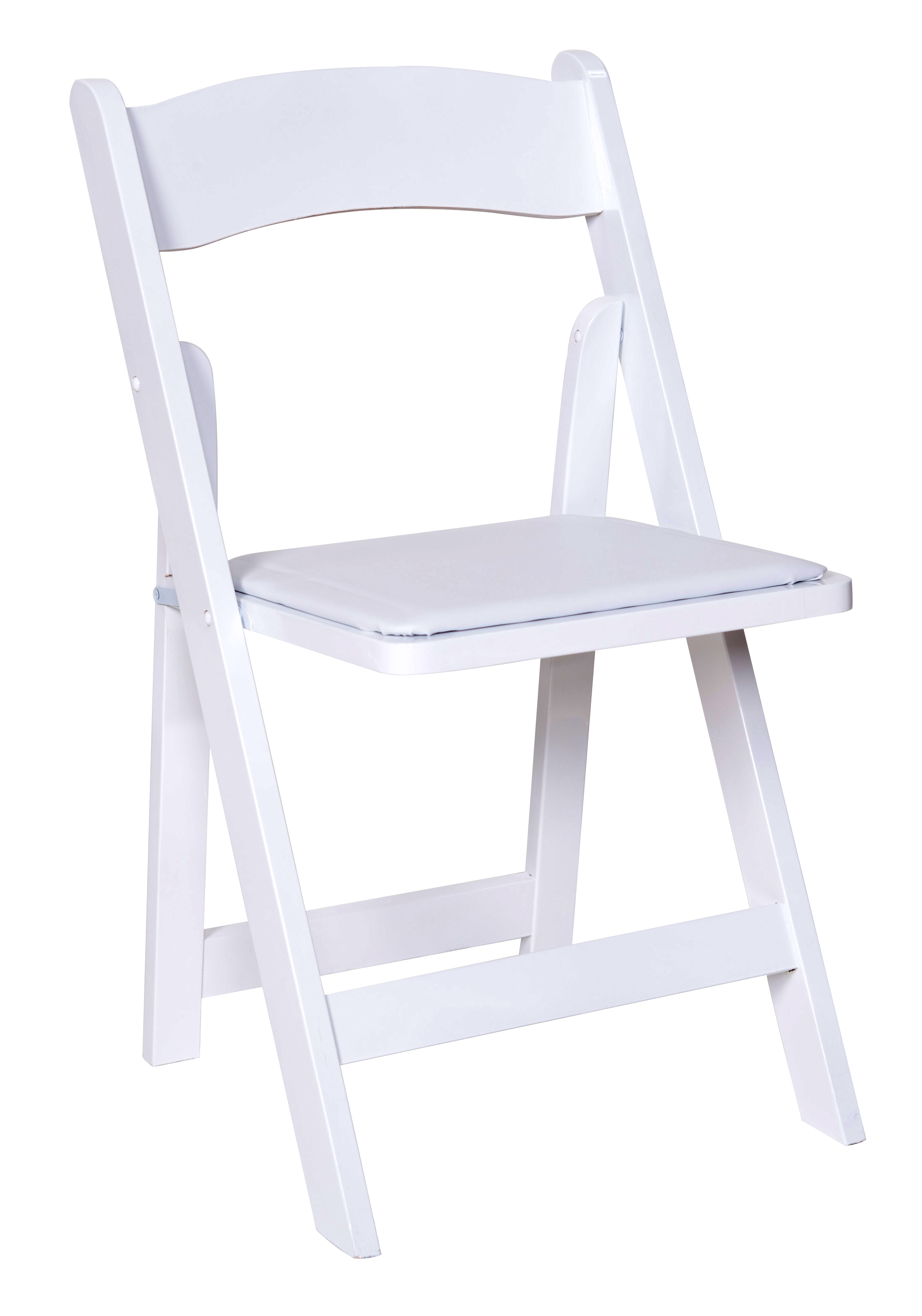 White Resin Folding Chair