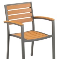 Faux Teak Outdoor Chairs