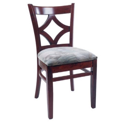 Diamond Back Side Chair Available with arms, no arms, upholstered seat and back