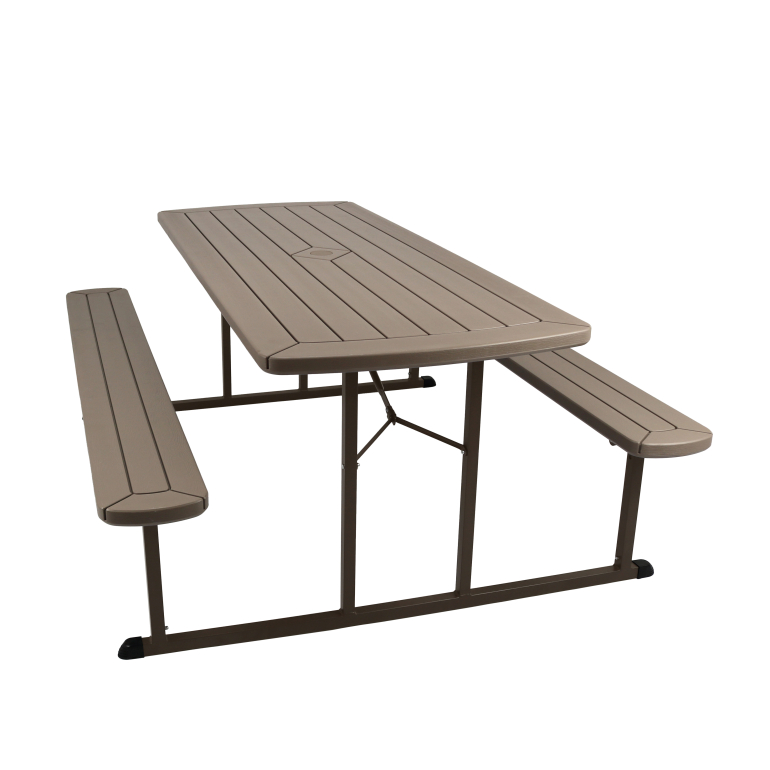 Brown Folding Picnic Table