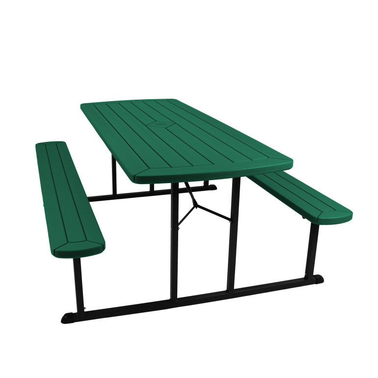 Green Folding Picnic Table