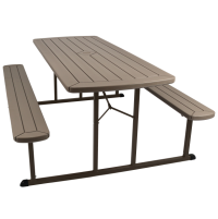 Brown Folding Picnic Table thumbnail