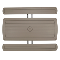 Folding PIcnic Table Top View thumbnail