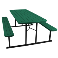 Green Folding Picnic Table thumbnail