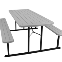 Grey Folding Picnic Table thumbnail