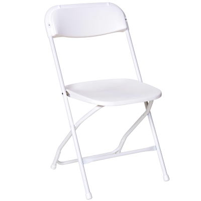 White Poly Folding Plastic Chair White Poly Folding Plastic Chair